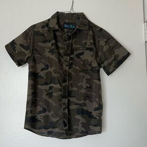 Camouflage button down shirt